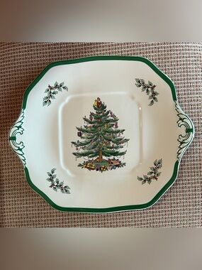 Spode Square Handled Cake Plate 🎄